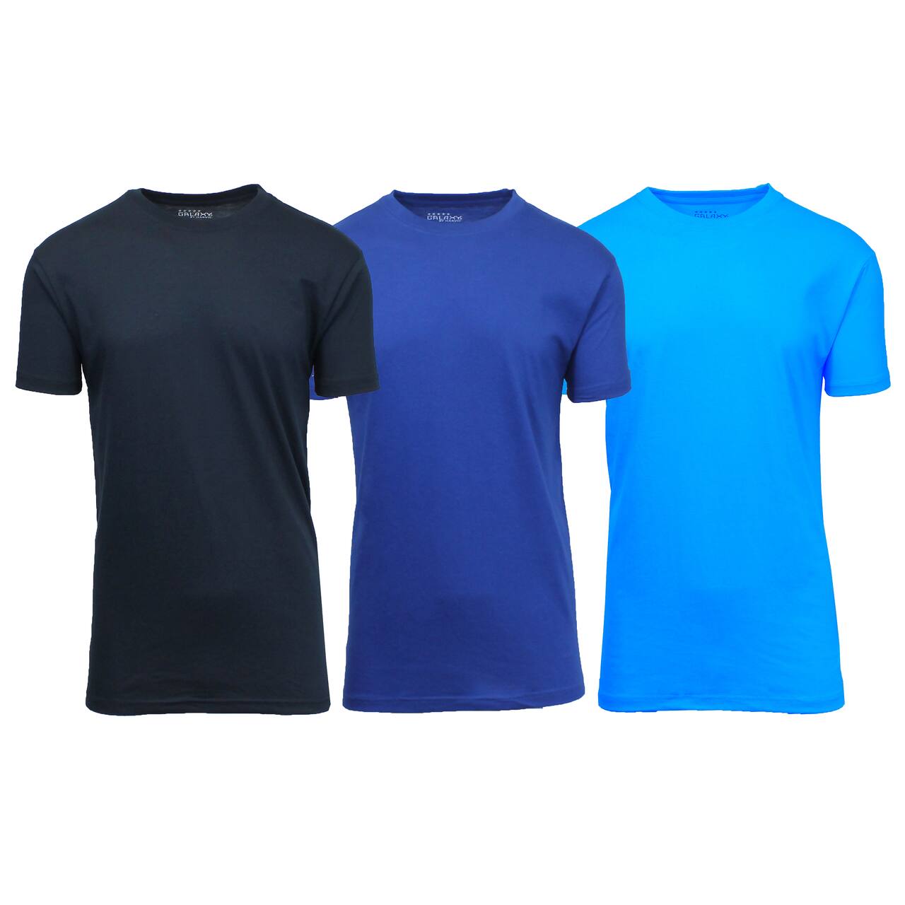 Galaxy By Harvic Crew Neck Men's T-Shirt 3 Pack